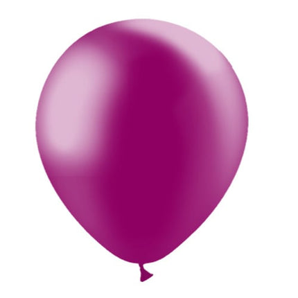 Fuchsia Ballonnen Metallic 30cm 10st