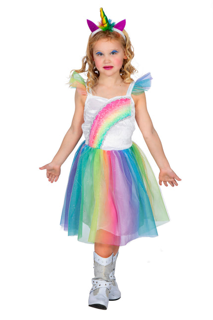 Unicorn Jurk Regenboog Meisje