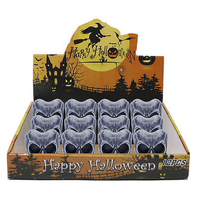 Halloween Tafeldecoratie Schedel Kaars 6cm