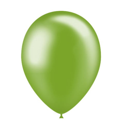 Groene Ballonnen Metallic 25cm 50st