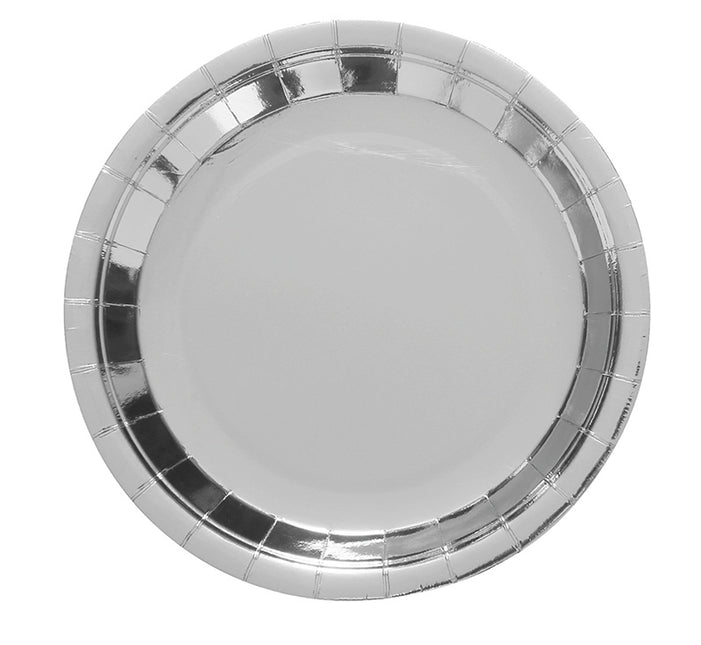 Zilveren Borden Rond 23cm 6st