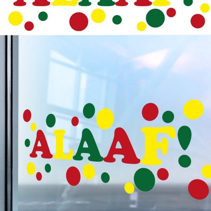 Raamsticker Alaaf 75cm