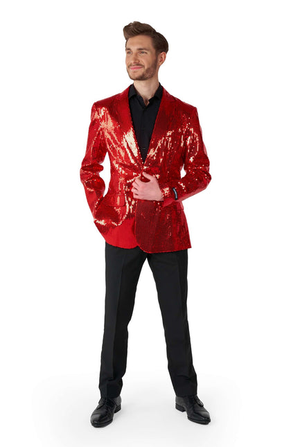 Paillet Rood Blazer Heren Suitmeister