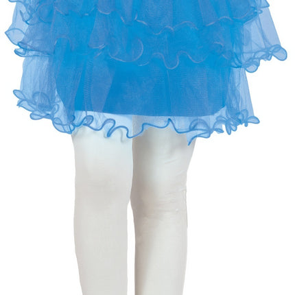 Blauwe Tutu Meisje Ruches 30cm