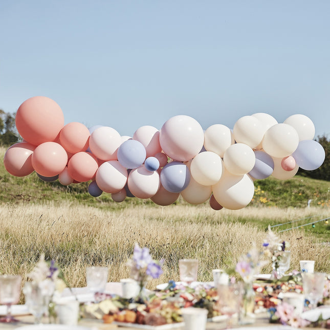 Ballonnenboog Pastel Boho Zelf Maken Set