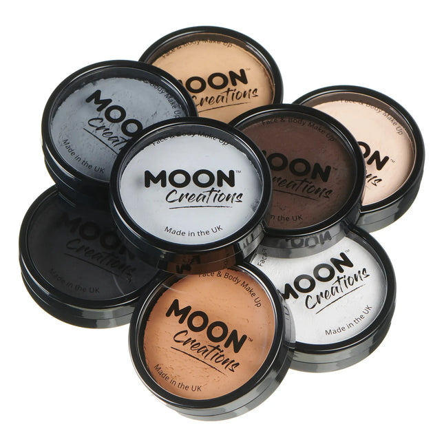 Moon Creations Pro Face Paint Cake Pots Light Grey 36g