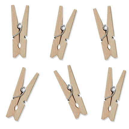 Mini Knijpers Hout 3,5cm 10st