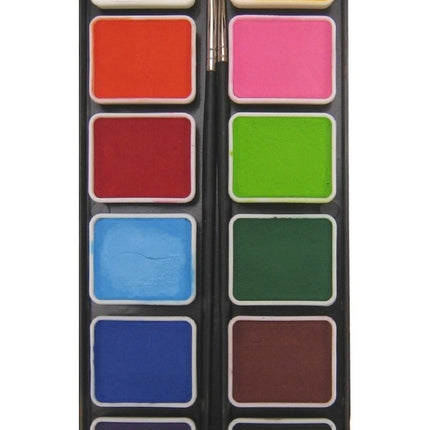 PXP Palet Regular Colours 12 X 6gr With 2 Brushes Size 2