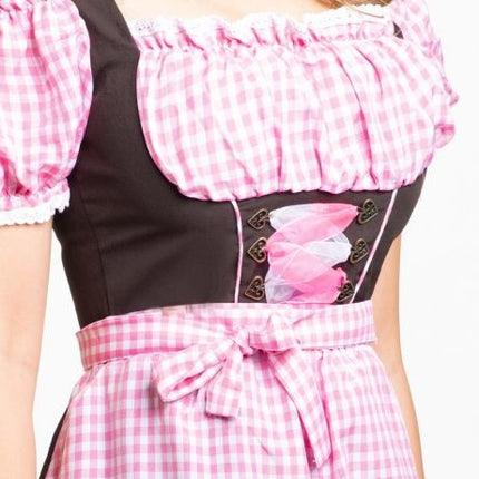 Dirndl Jurk Oktoberfest Roze Bruin