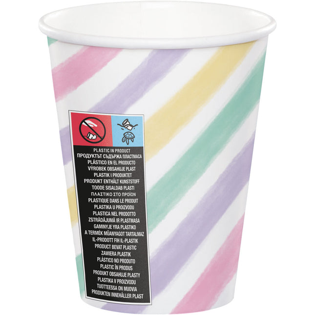 Unicorn Bekers Papier 256ml 8st