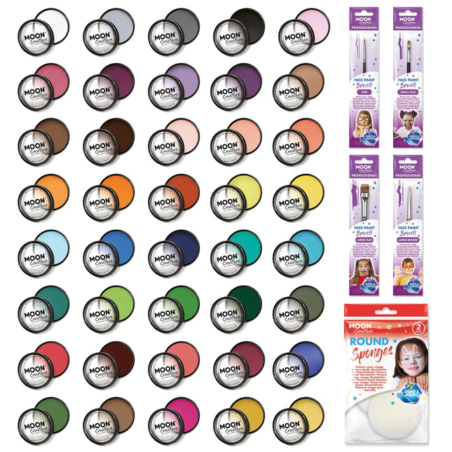 Moon Creations Pro Face Paint Cake Pots Magenta 36g