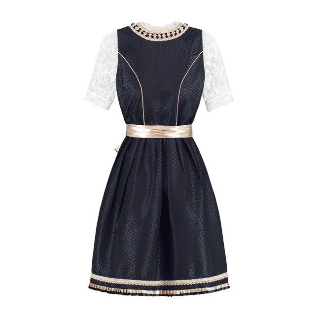 Wit Blauwe Dirndl Jurk Oktoberfest Dames 2 Delig