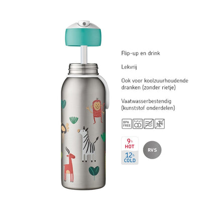 Thermosfles Flip-Up Campus 350ml Dino