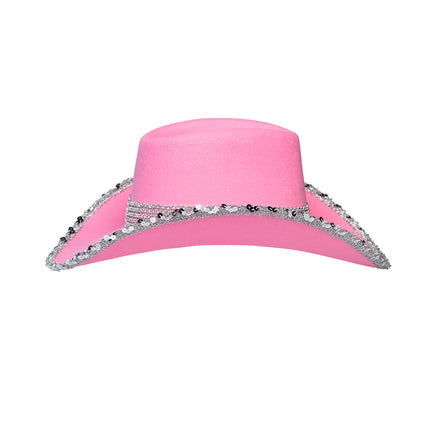 Roze Cowboyhoed Glitters