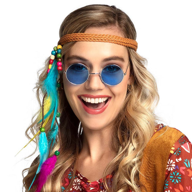 Gekleurde Hippie Bril 3st