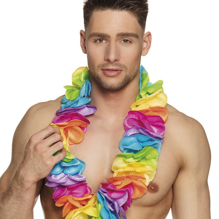 Hawaii Krans Regenboog XL