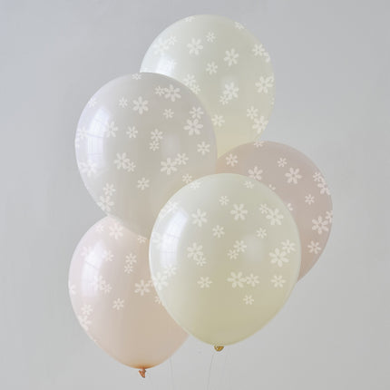 Babyshower Ballonnen Madeliefjes 5st