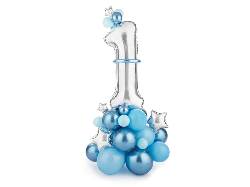 Ballonnen Set 1 Jaar Blauw 1,4m