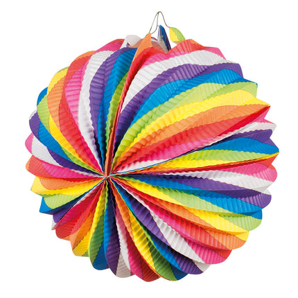 Regenboog Lampionnen Ballon 22cm 12st