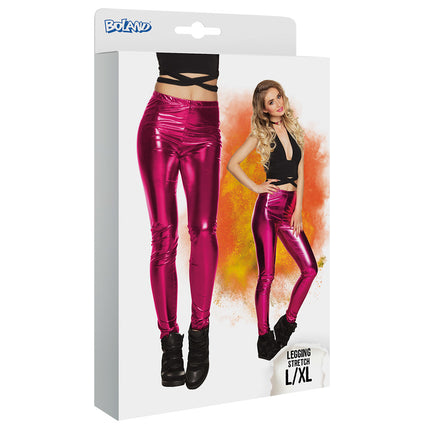 Metallic Roze Legging L-XL