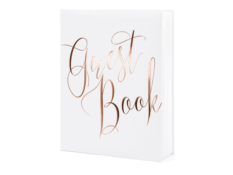 Gastenboek Rose Gouden Letters 24,5cm