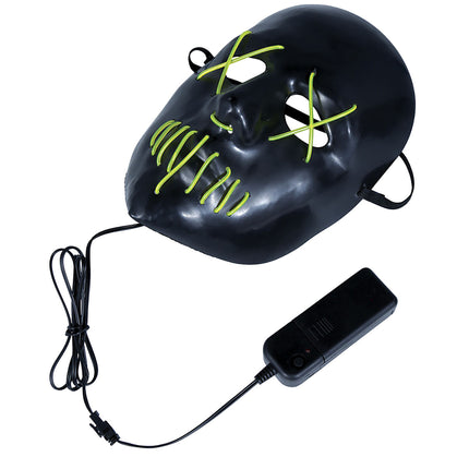 Groen Zwarte Halloween Masker Met Licht