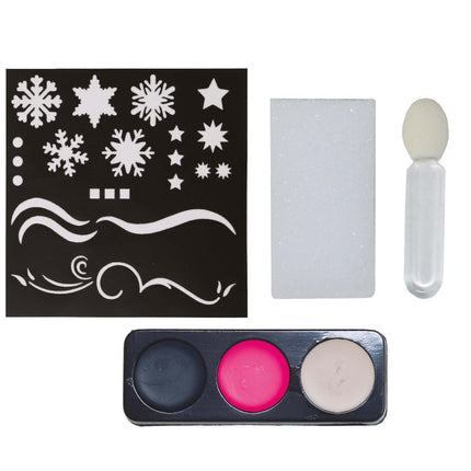 Schmink Sneeuwvlokken Make-Up Set 4 delig