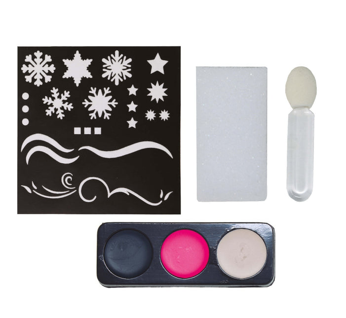 Schmink Sneeuwvlokken Make-Up Set 4 delig