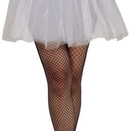 Witte Tutu Dames Glitter 40cm