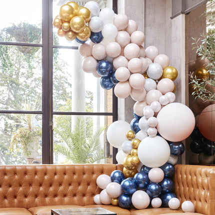 Goud Grijze Ballonnenboog Marmer XL DIY Set