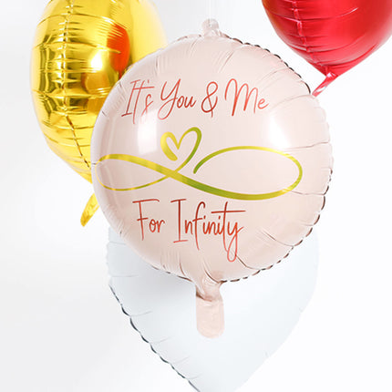 Helium Ballon Infinity Love Leeg 45cm