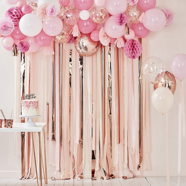 Rose Gouden Hangdecoratie Slinger 2m