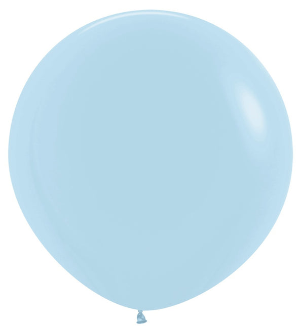 Ballonnen Pastel Matte Blue 91cm 2st