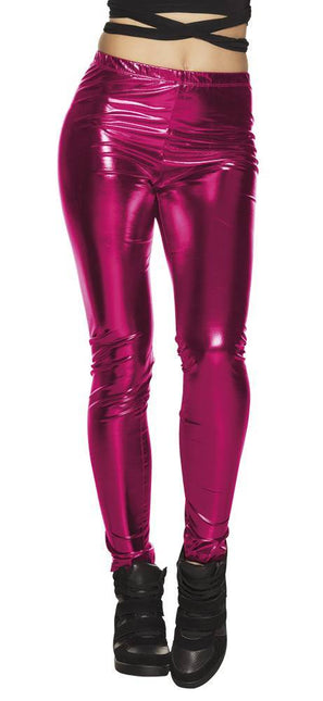 Roze Legging Metallic