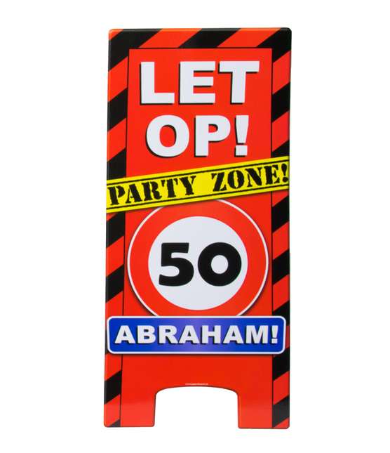 Abraham Warning Sign 50 jaar Verkeersbord 62,5cm