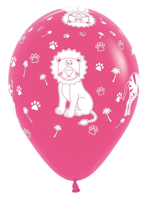 Ballonnen Jungle Animals Fashion Mix 30cm 25st