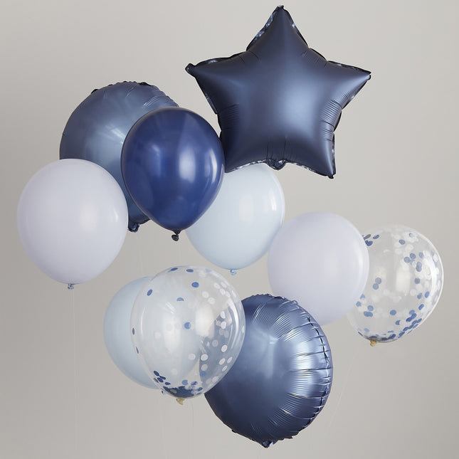 Blauwe Ballonnen Set Ster