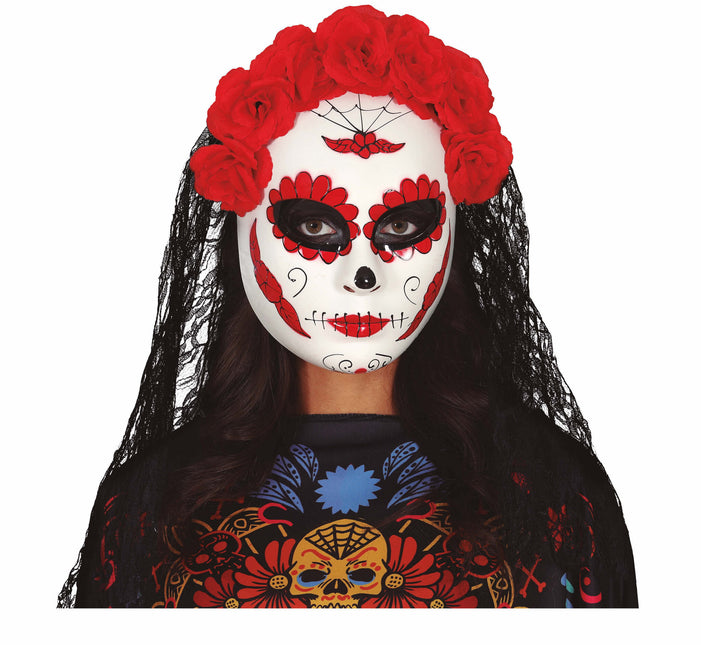 Dia De Los Muertos Masker Sluier