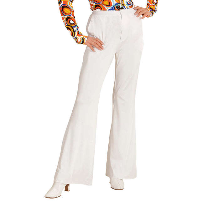 Disco 70S Broek Wit Dames