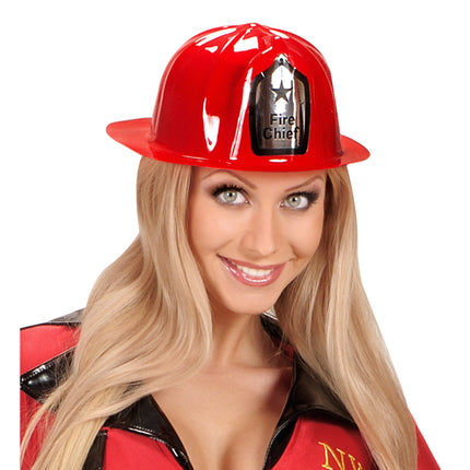 Brandweer Helm Rood Fire Chief