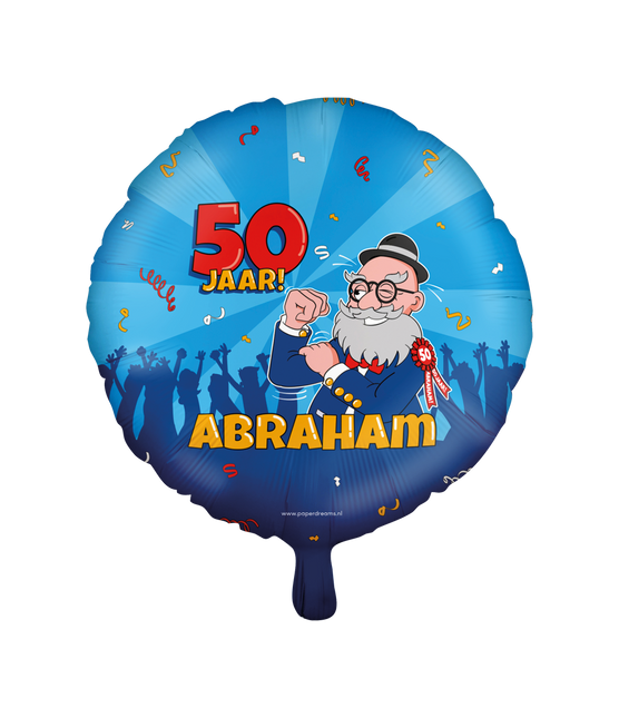 Helium Ballon Abraham Cartoon Leeg 30cm