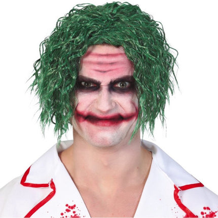 Halloween Pruik Joker Groen