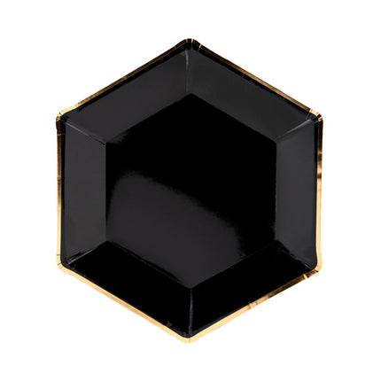 Zwart Borden Diamant 23cm 6st