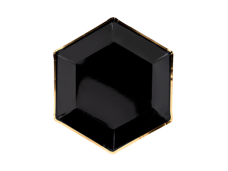 Zwart Borden Diamant 23cm 6st