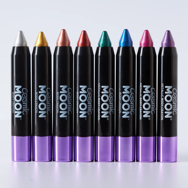 Cosmic Moon Metallic Body Crayons Blue 3.2g