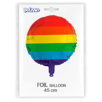 Regenboog Helium Ballon Dubbelzijdig Leeg 45cm