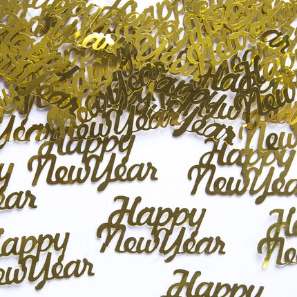 Confetti Happy New Year Goud 4cm