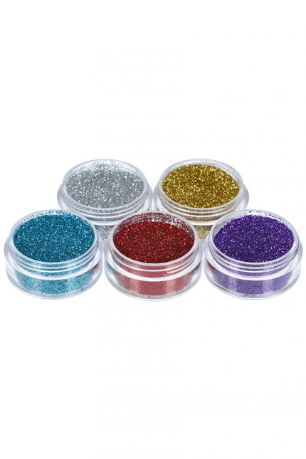 Gekleurde Glitter Tattoo Set 5st