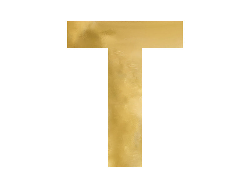 Spiegelletter T Goud 60cm