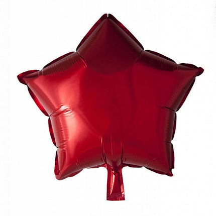 Helium Ballon Ster Rood 46cm leeg